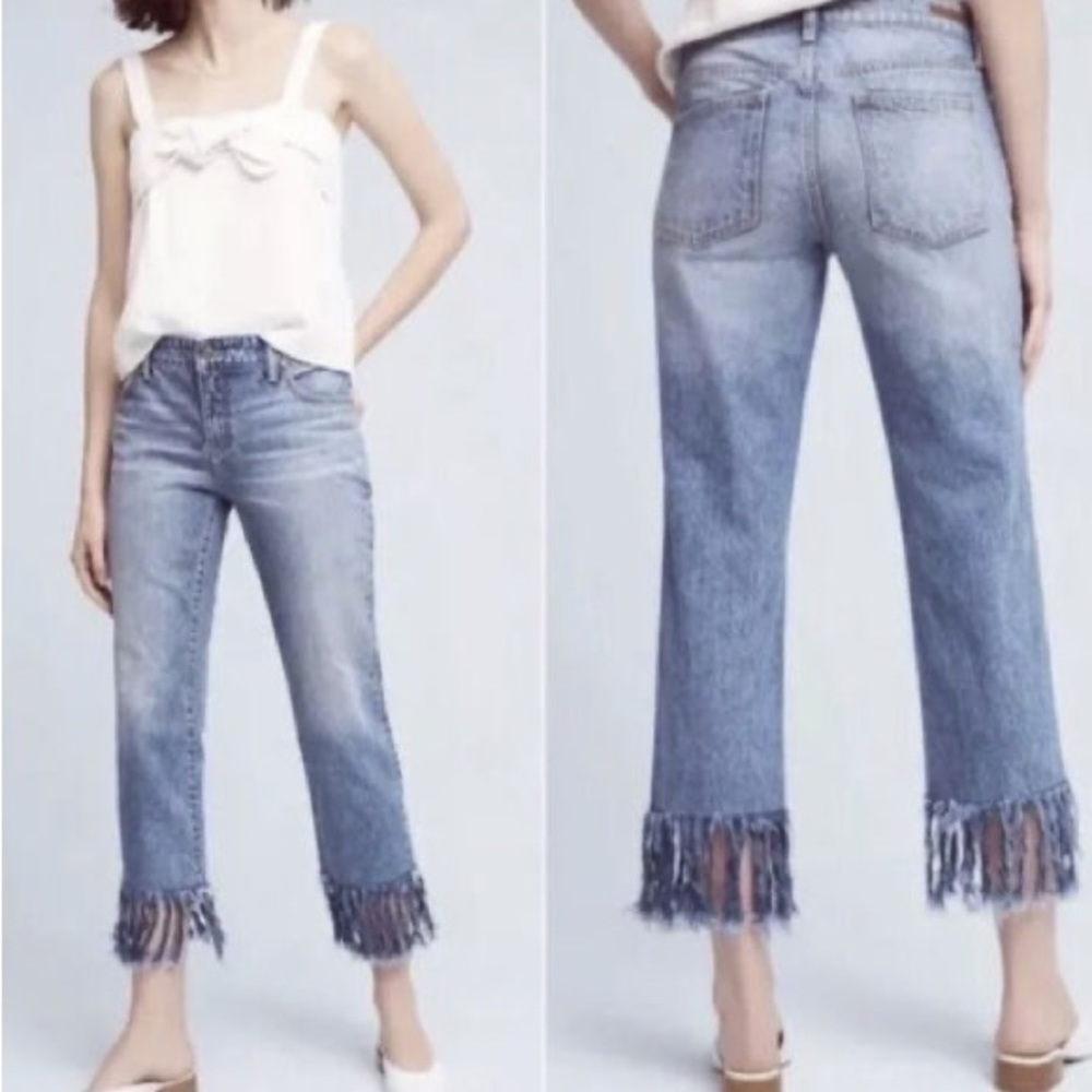 Pilcro and the Letterpress Fringe Denim from Anthropologie - Size 27